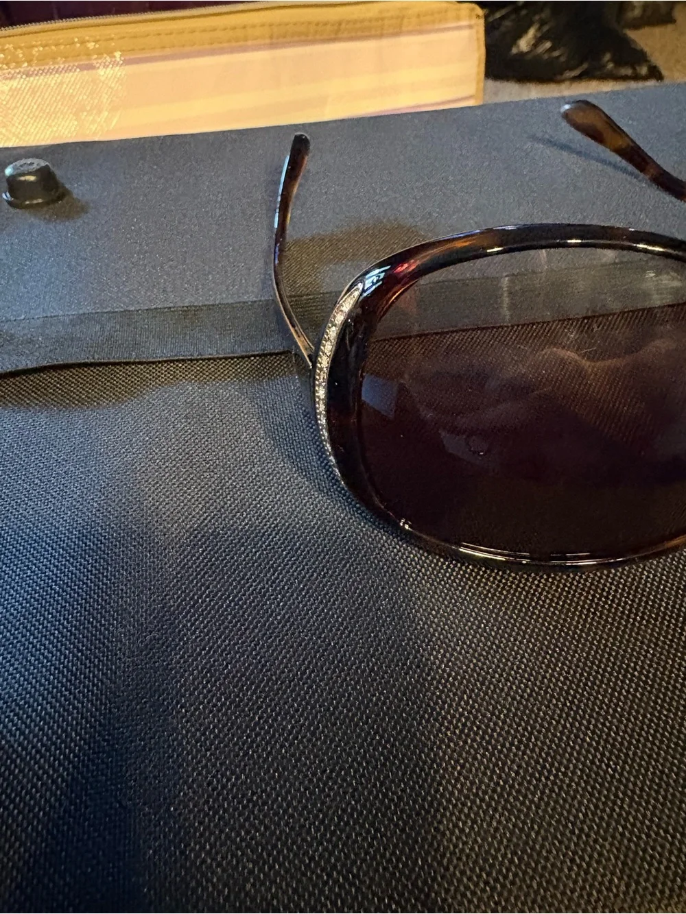 Joan Rivers Tortoiseshell Sunglasses with Brown Gradient Lenses